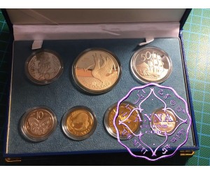 NZ 1998 Proof Set With COA 7 Coins